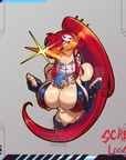 Red Head Shooter Stickers