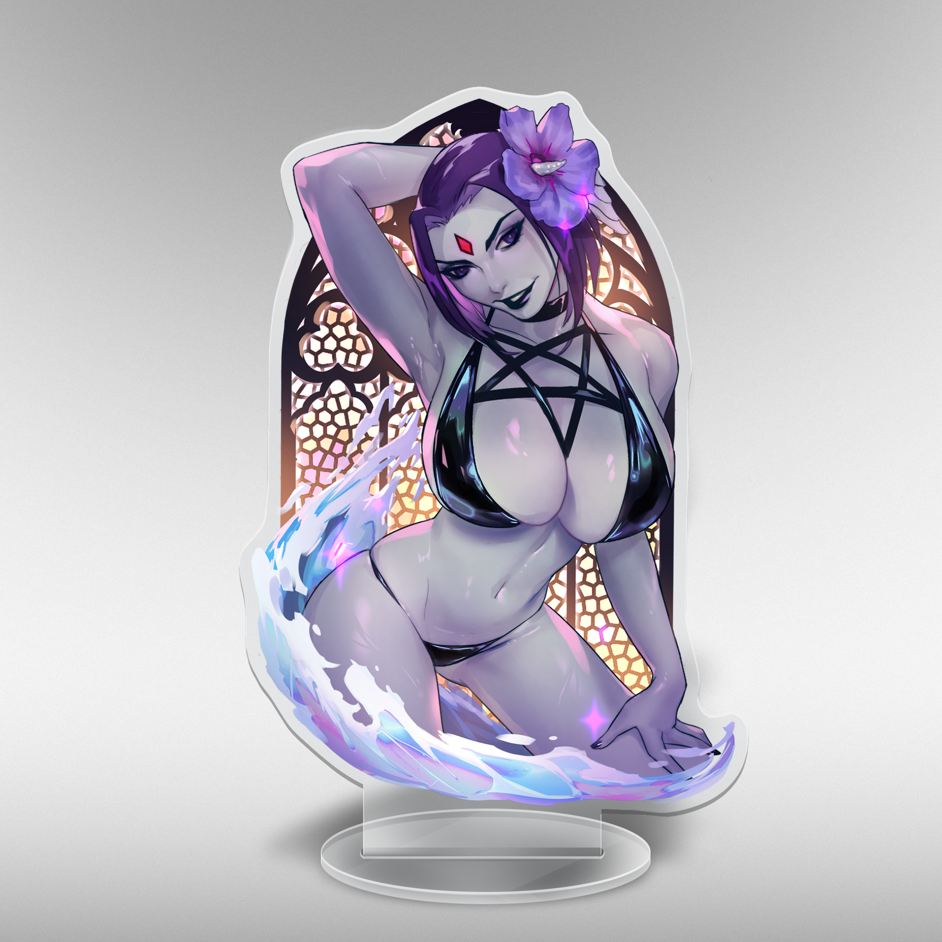 Beach Raven Acrylic Stand