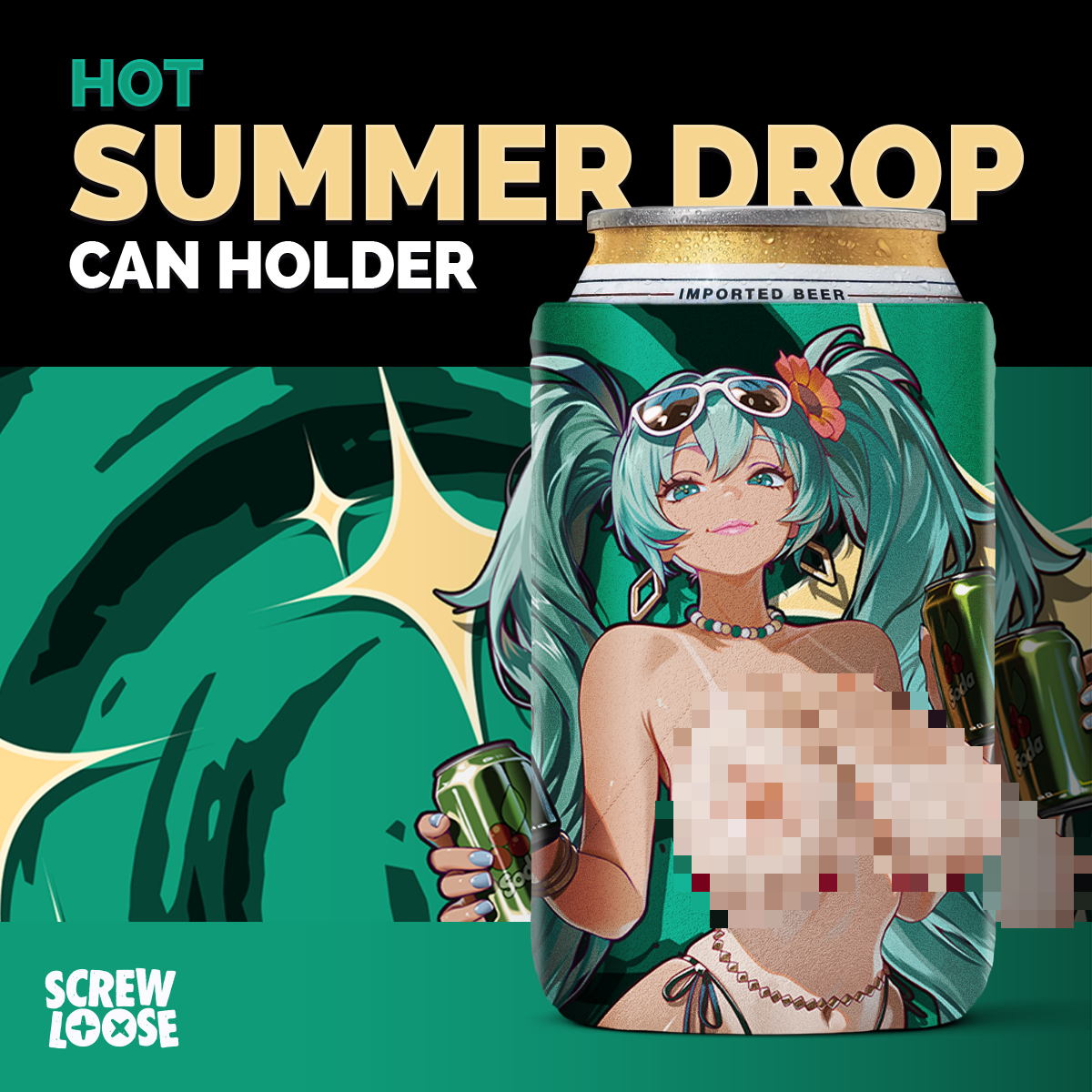 Summer Babe Brazilian Mikuuu Beer Koozies