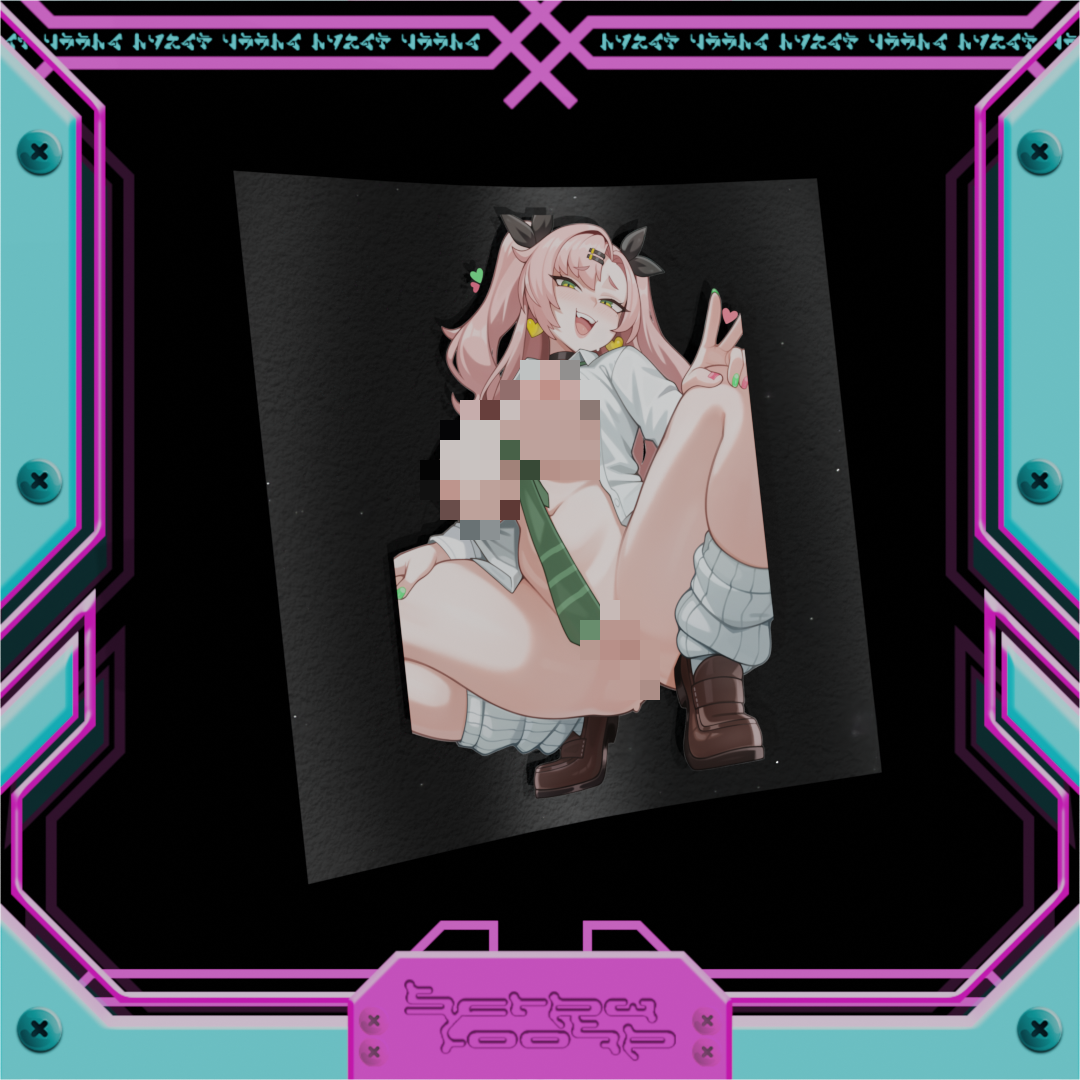 Melon School Girl Nicole Stickers