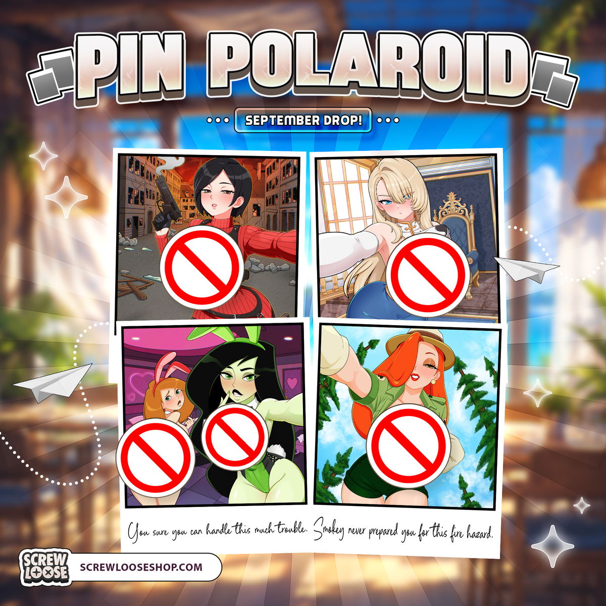 September Polaroid Drop Pins