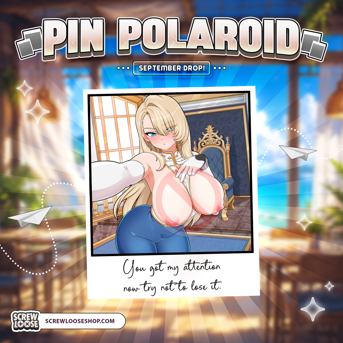 September Polaroid Drop Pins