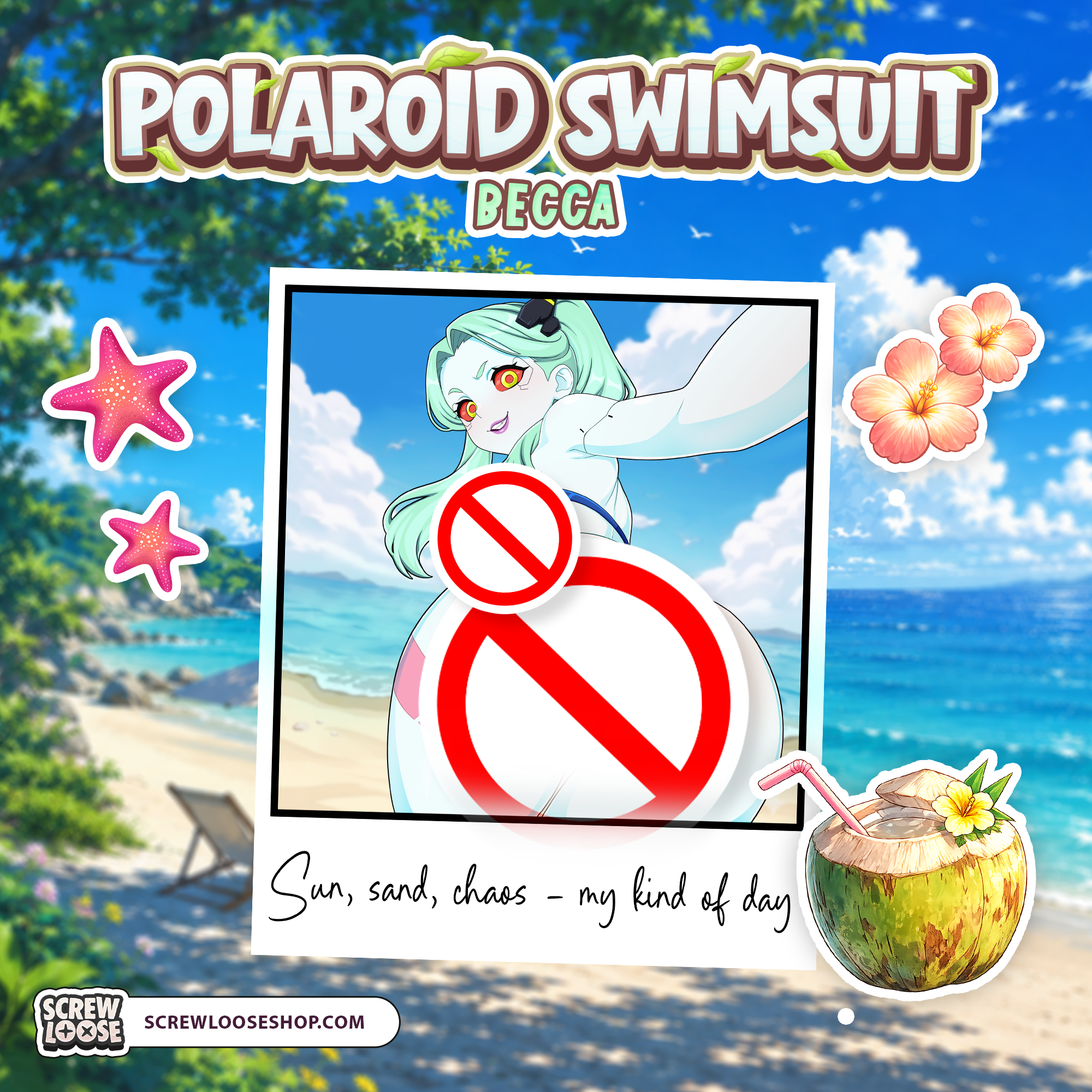 Polaroid Swimsuit Becca Pin