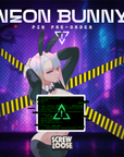 Neon Bunny Girl Pin