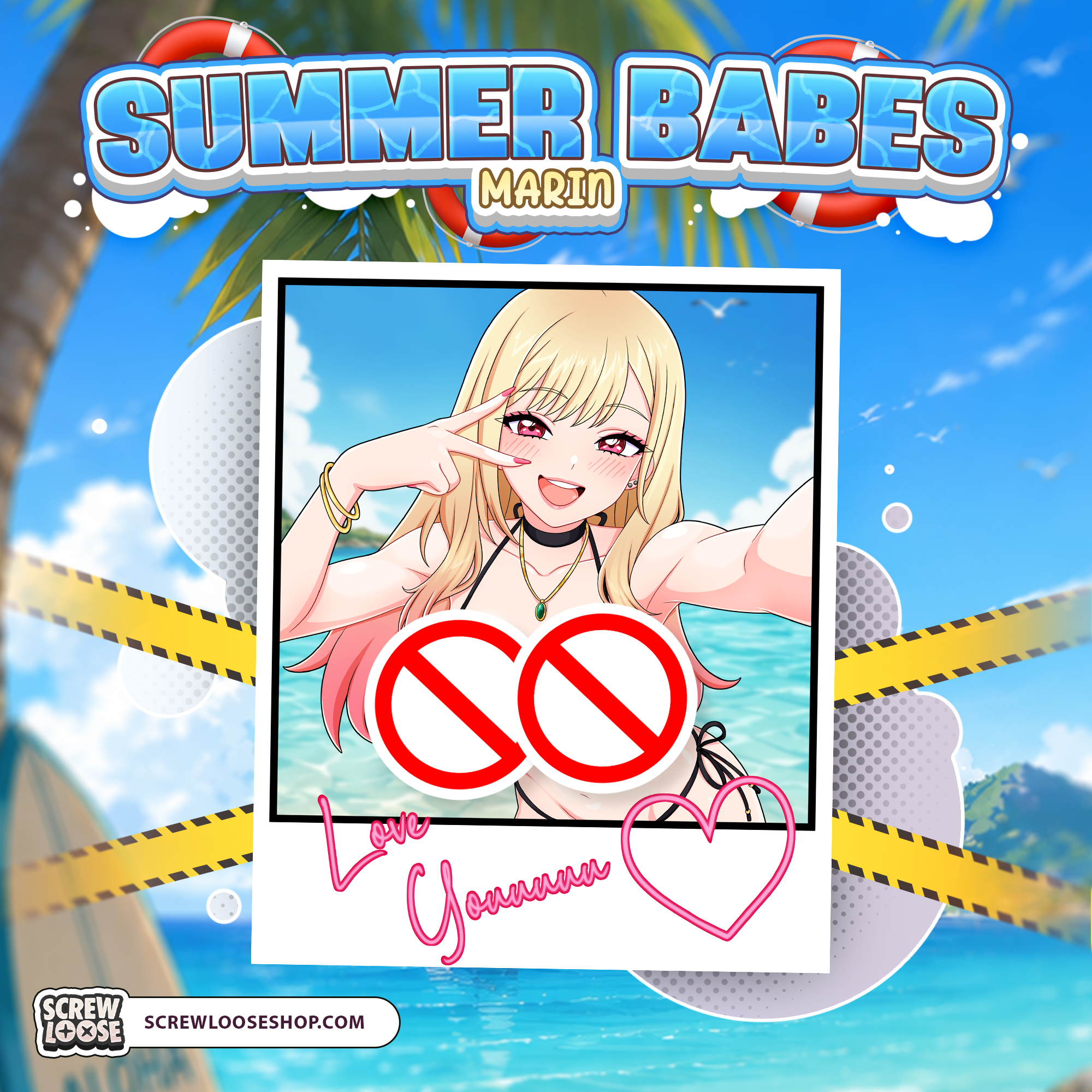 Polaroid Swimsuit Marin Pin