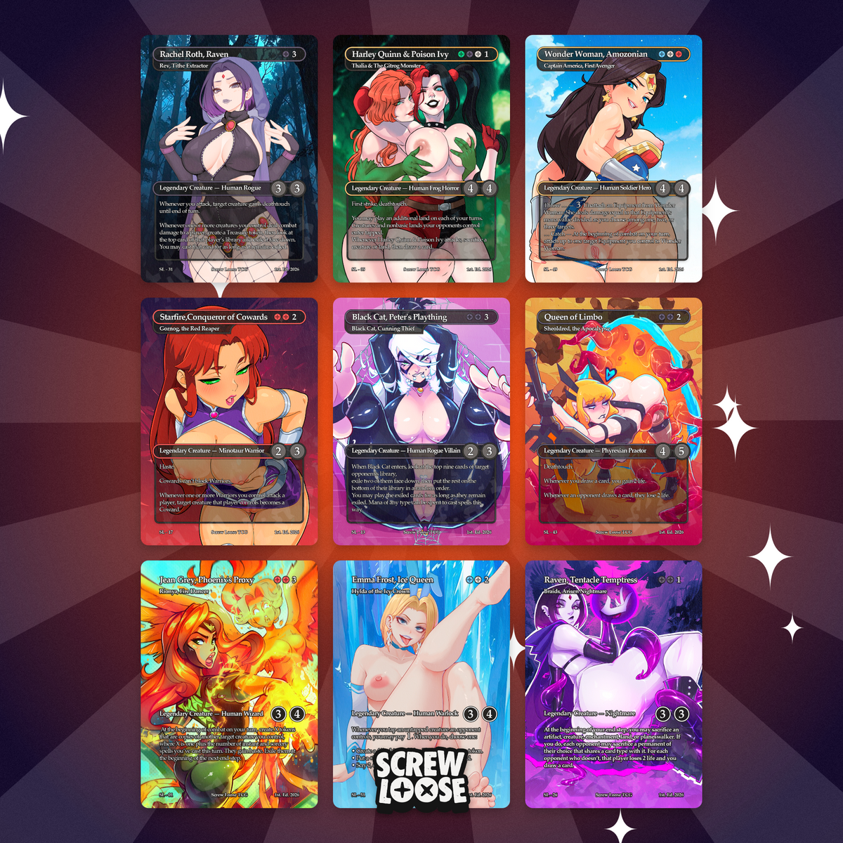 Screwy Comic Babes 1st Edition Pack