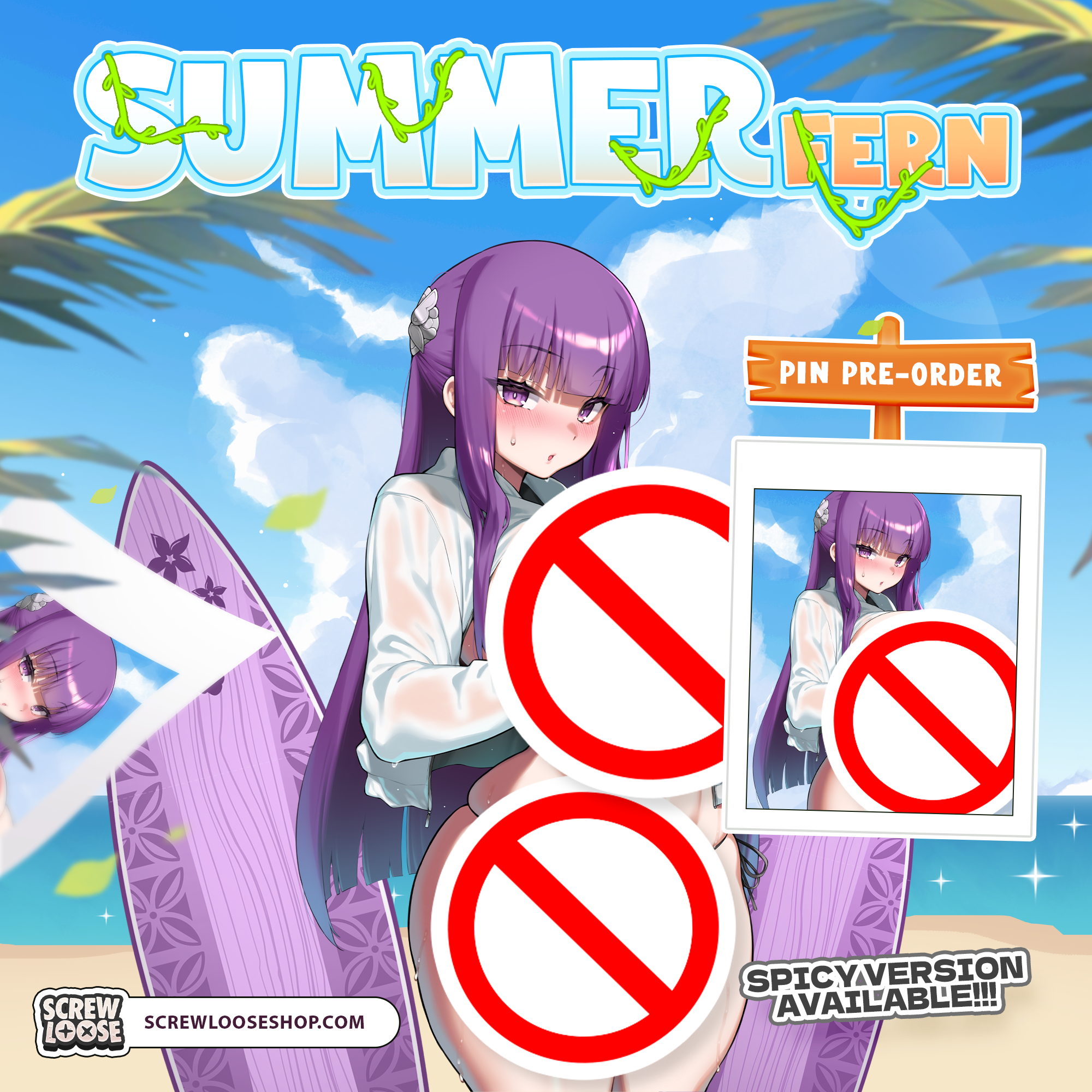 Swimsuit Purple Mage Pin