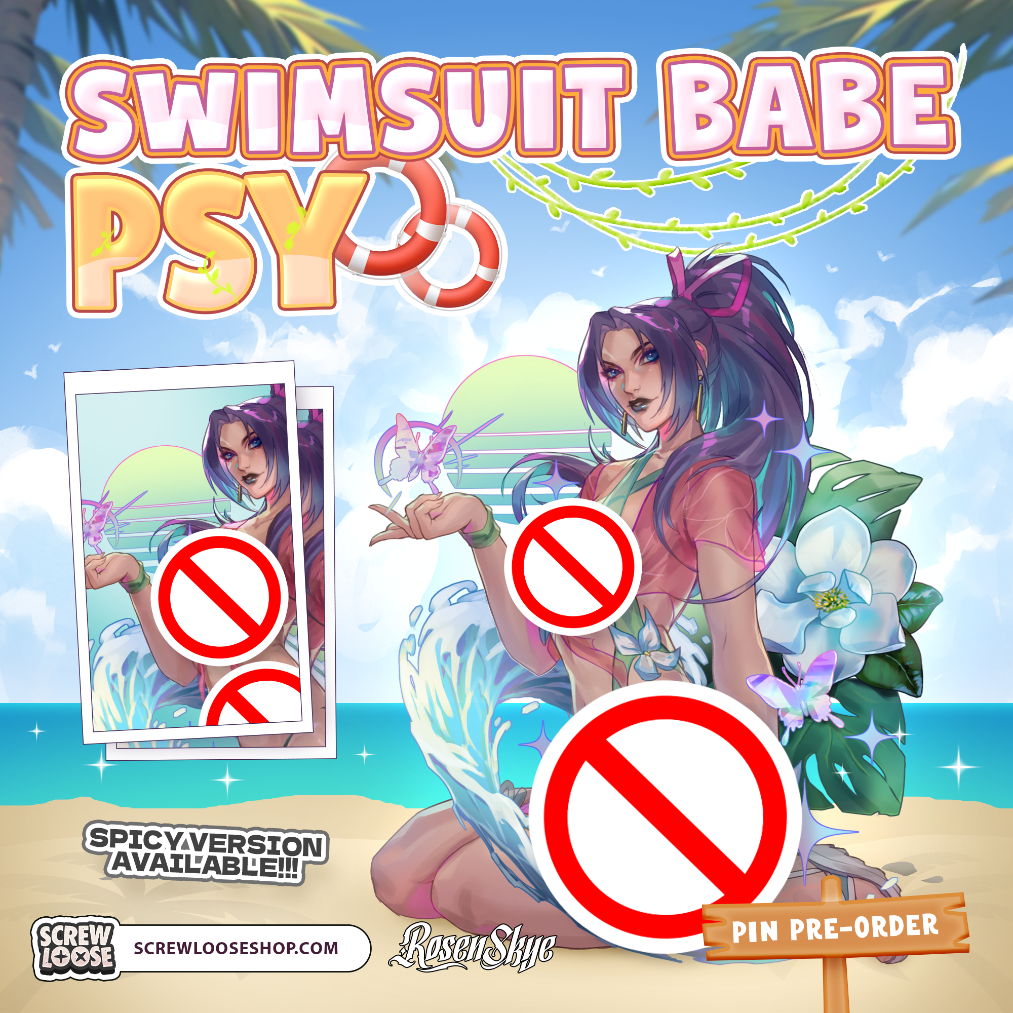 Swimsuit Psy Pin