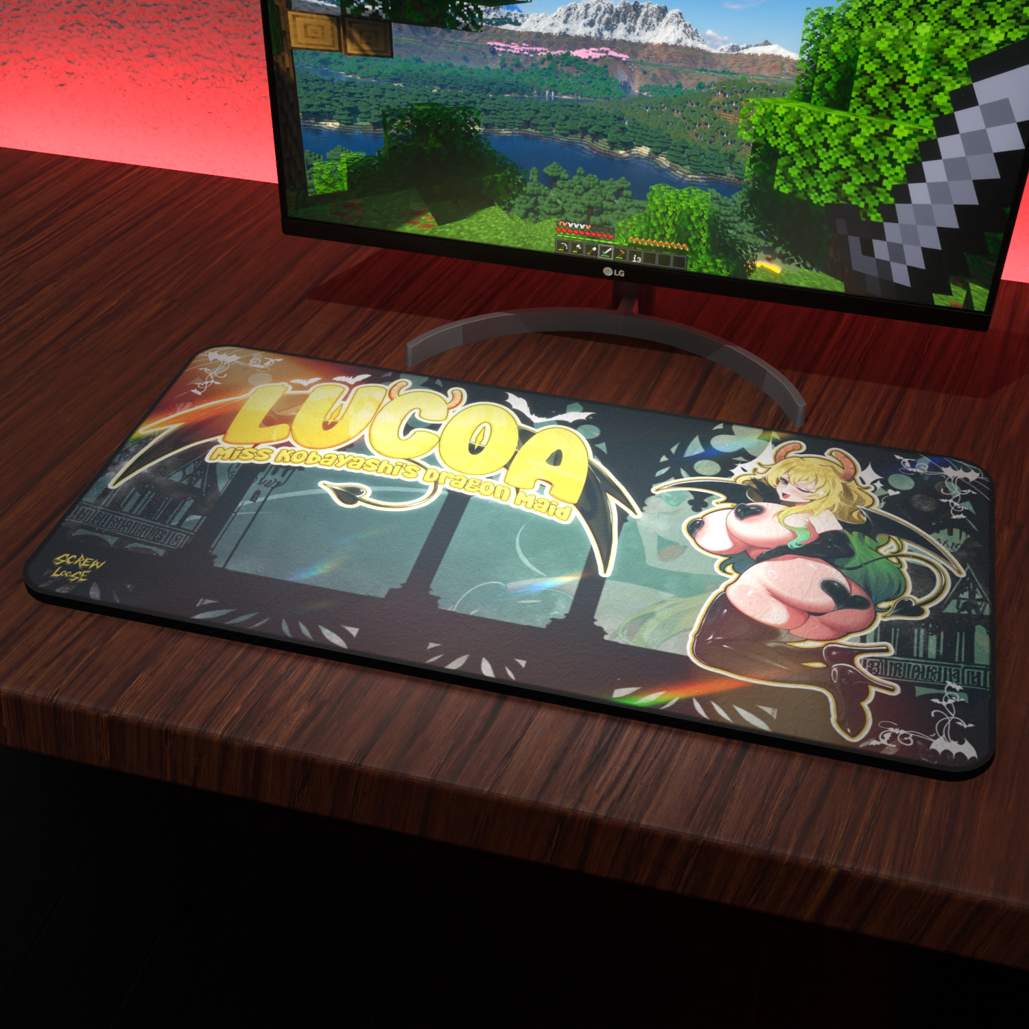 Succubus Lucoa Playmat