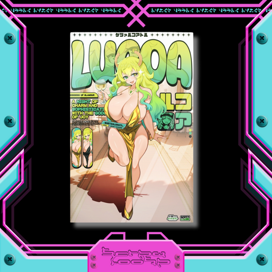 Lucoa Celebration Gold Dress Poster