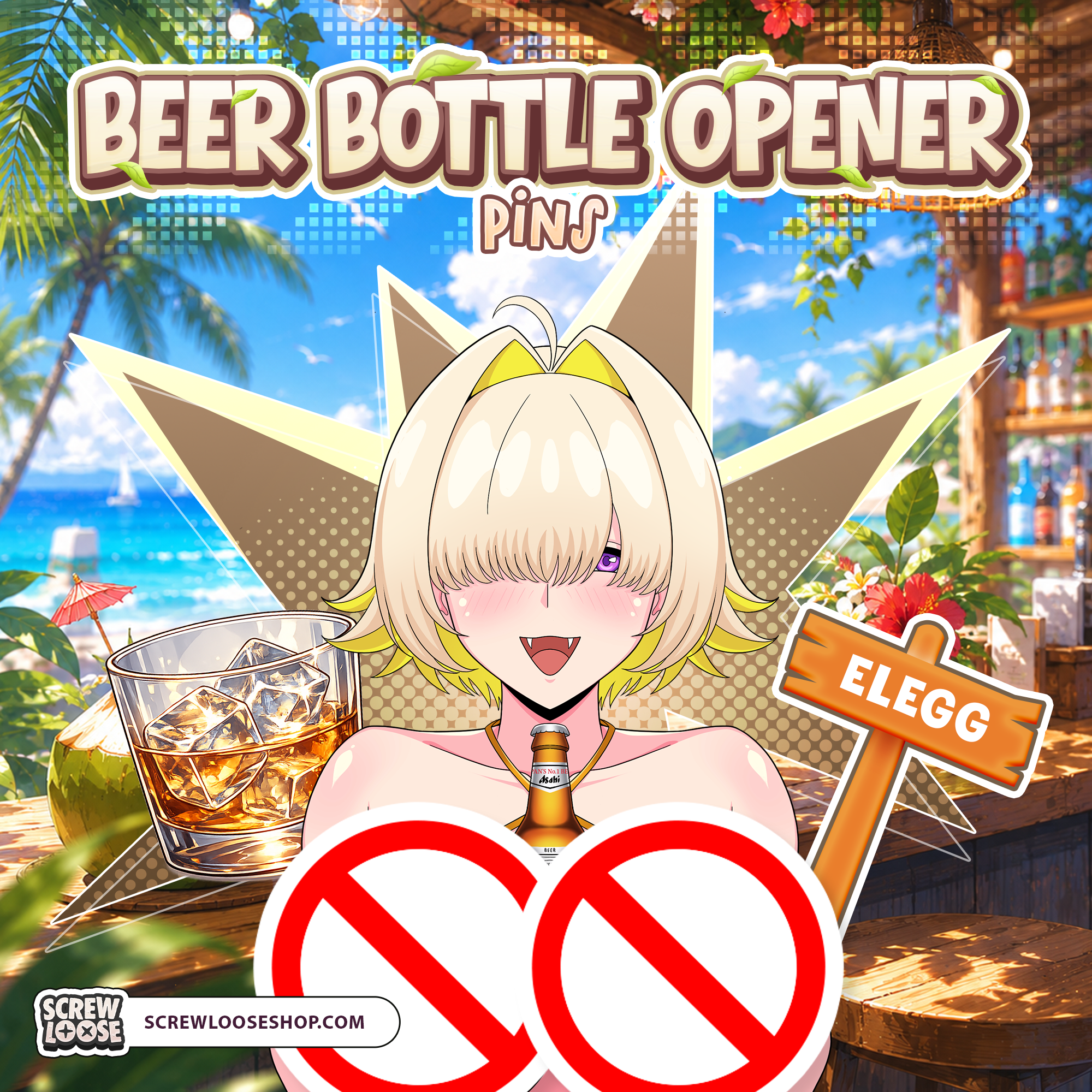 Bottle Opener Eleggg Summer Pin