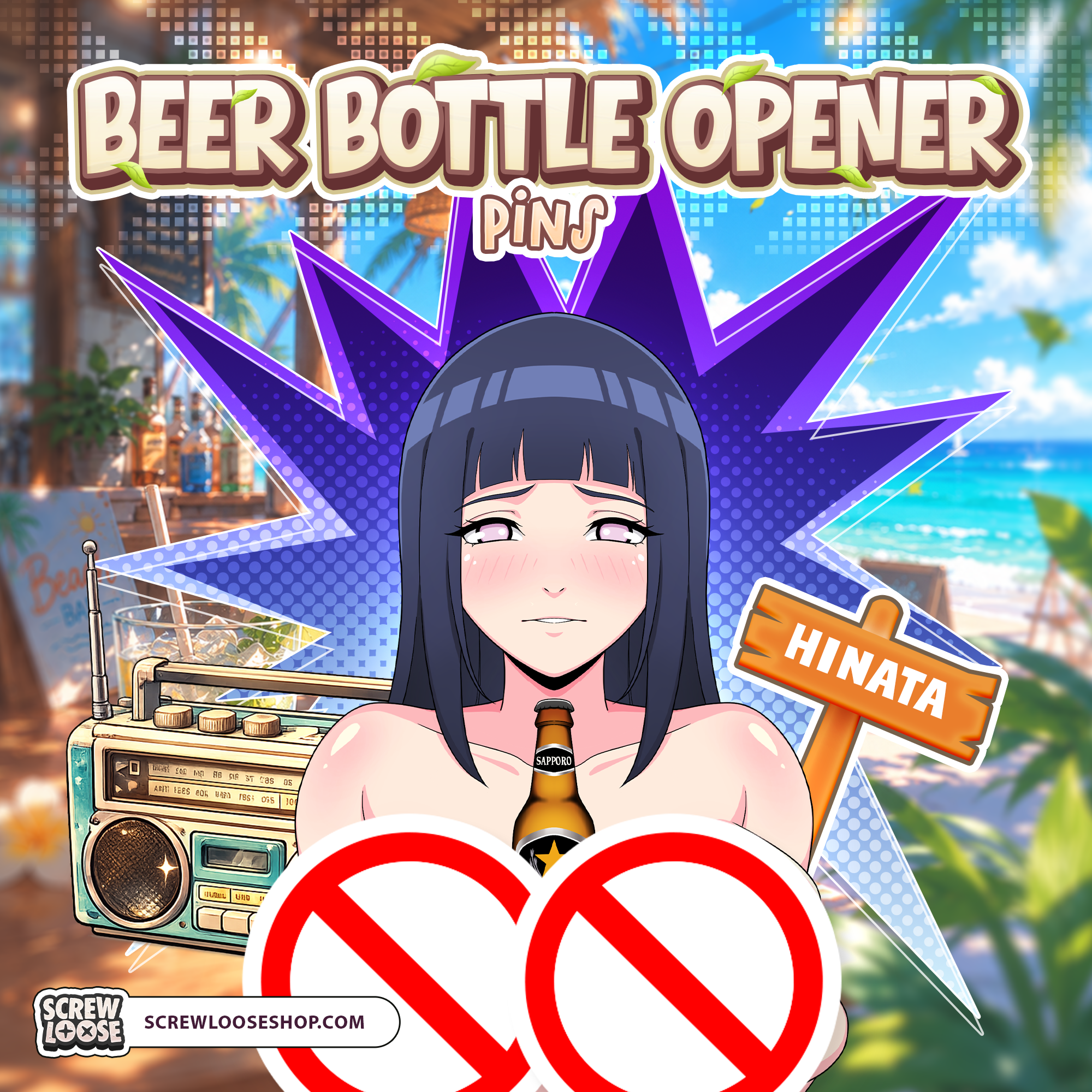 Bottle Opener Hinataaa Summer Pin