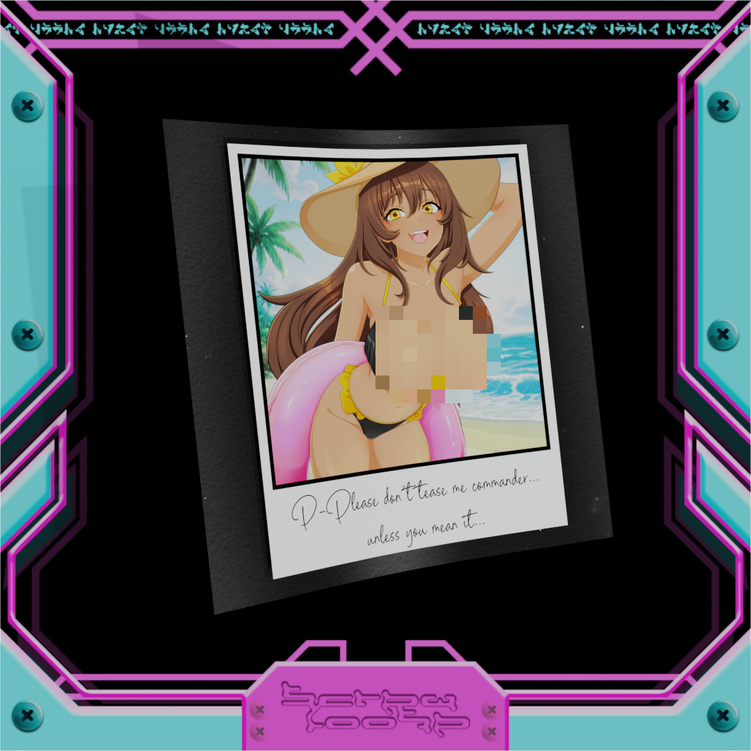 Polaroid Swimsuit Noir Stickers
