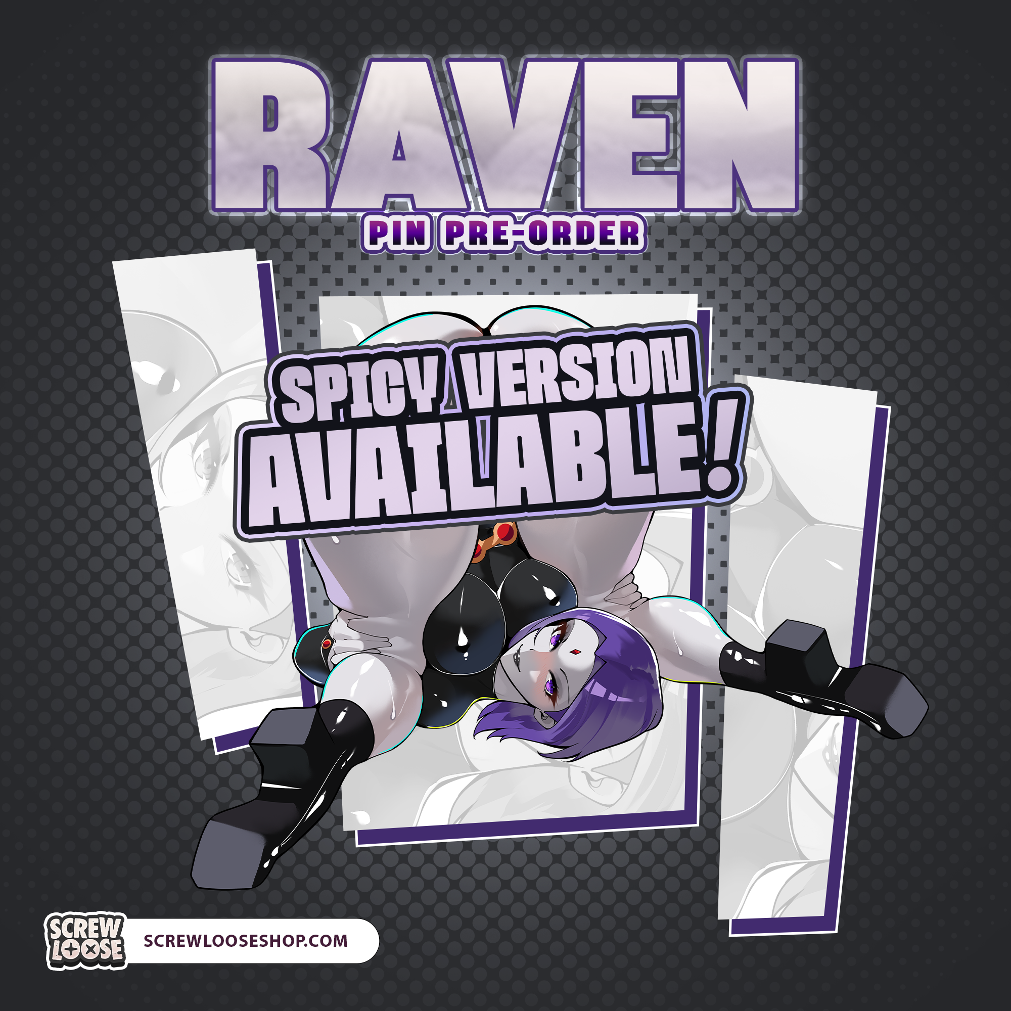 Raven Bent Pin